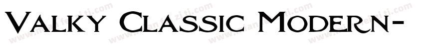 Valky Classic Modern字体转换